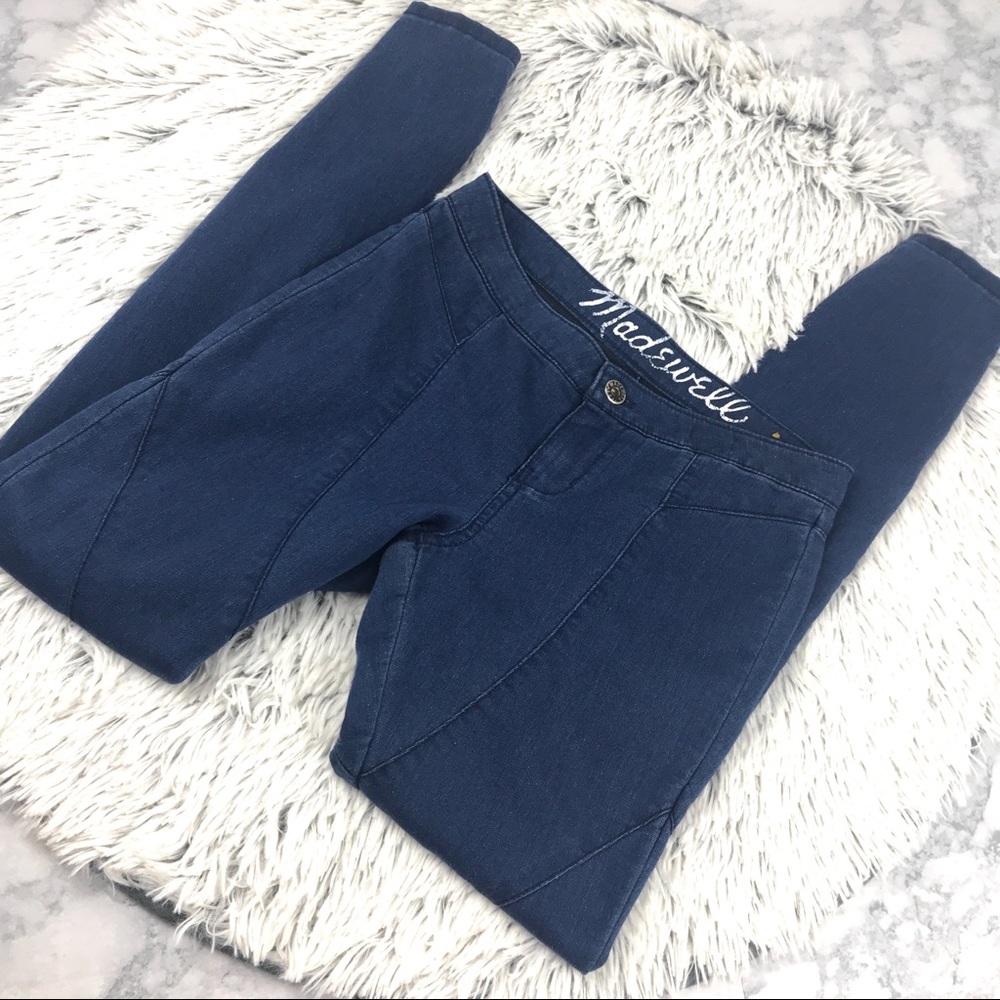 Madewell Skinny Ankle Zipper Moto Jeans EUC